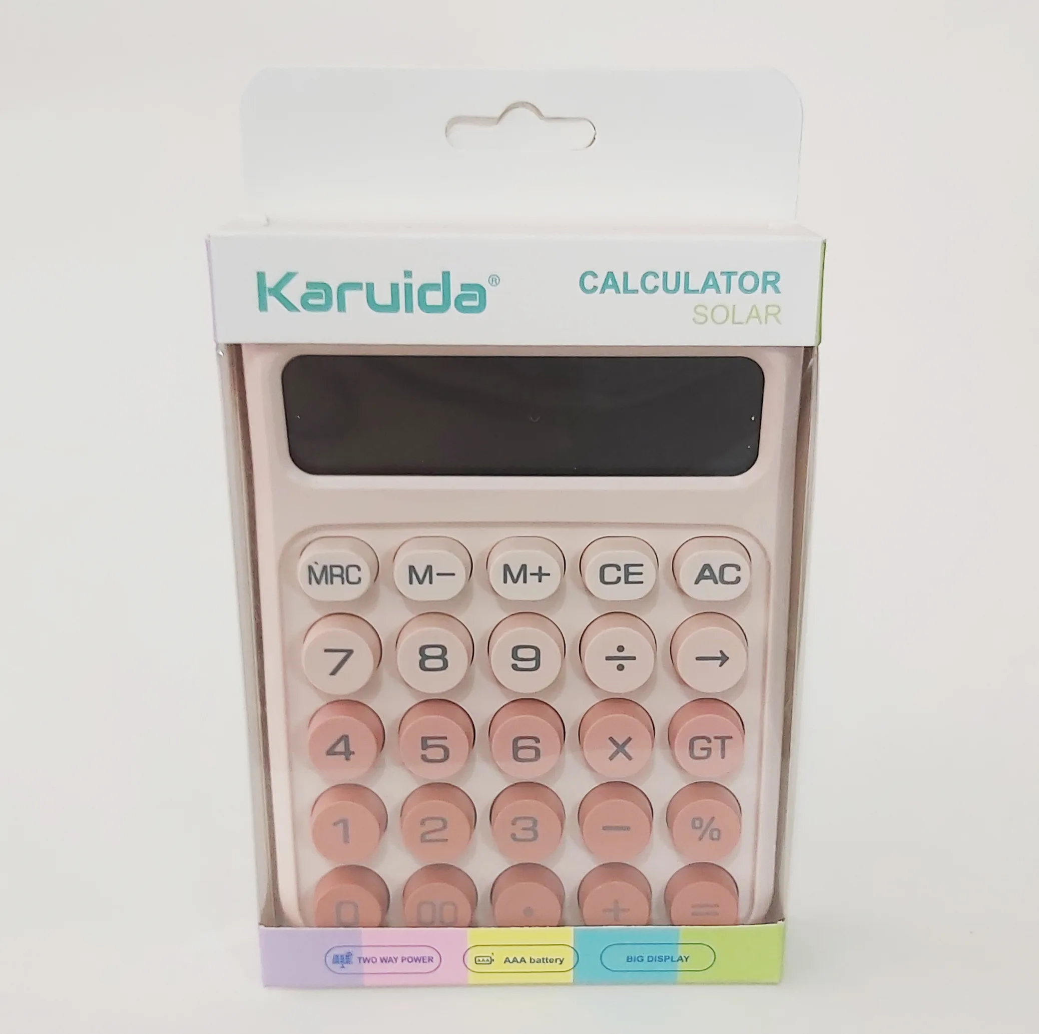 ماشین حساب کارویدا مدل پاستلی گرادینت کد KK-2220