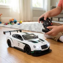ماشین کنترلی راستار مدل Bentley Continental GT3 کد 76700 با چراغ‌های LED جلو و عقب در مقیاس 1:14