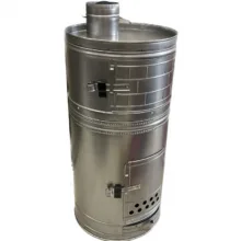 بخاری هیزمی مدل گرد دوطبقه فردار