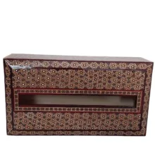 جعبه دستمال کاغذی خاتم کاری کد004