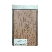 اسلایس چوبی مدل حروف کالیگرافی طرح من همه محو تماشای نگاهت کد 35 L بسته  دو عددی