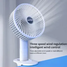 پنکه شارژی مدل Circulation Clamp Fan ظرفیت 1200 میلی آمپر ساعت