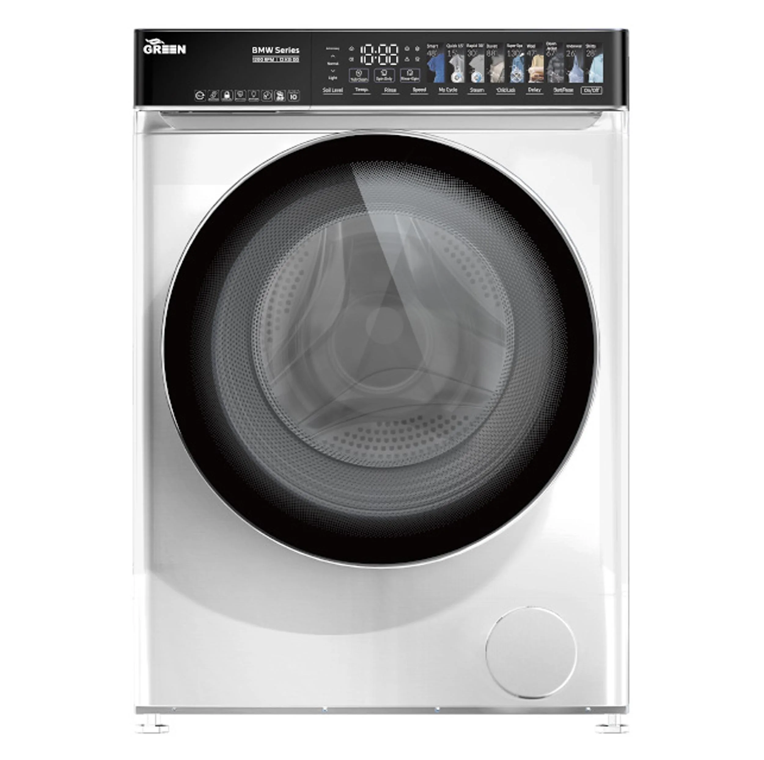 ماشین لباسشویی 12 کیلوگرم اتوماتیک گرین مدل GWM120DD1200BMW-W