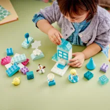 لگو 37 قطعه سری دوپلو مدل Disney Elsa and Olaf Frozen Box کد 10462