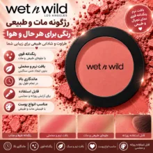 رژ گونه وت ان وایلد مدل Bed Of Roses شماره 1115484E رنگ صورتی رز