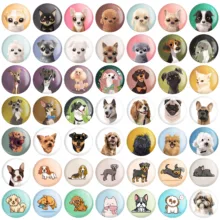 مگنت خندالو مدل سگ Dog کد 131 بسته 49 عددی