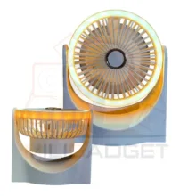 پنکه شارژی multi fan مدل رینگ لایت دار ظرفیت 1800 میلی آمپر ساعت
