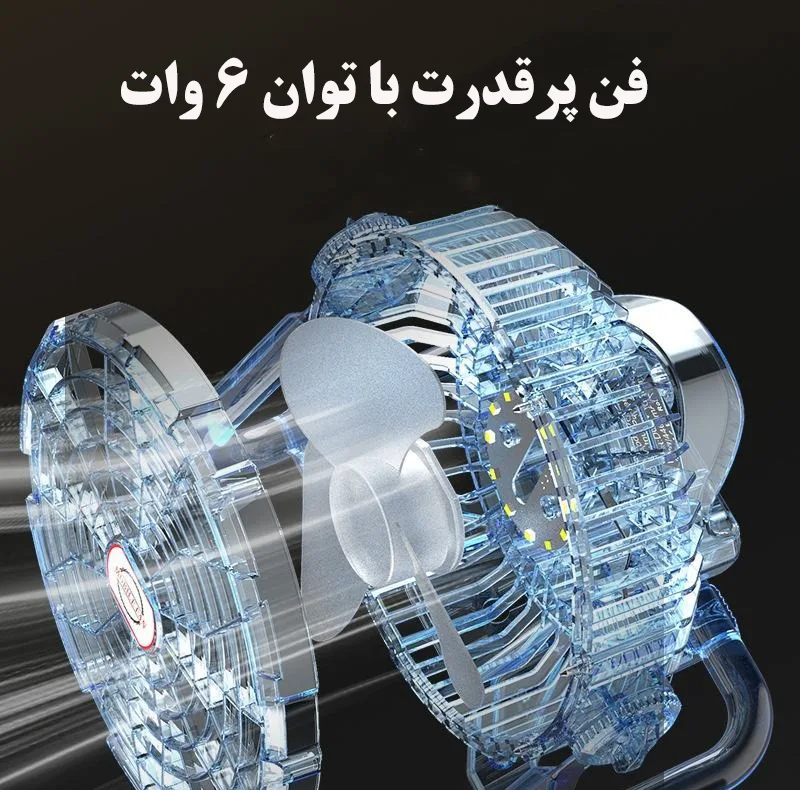 پنکه شارژی موبایل فن مدل X41 ظرفیت 2000 میلی آمپر ساعت