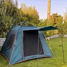 چادر کمپینگ 8 نفره مدل اتوماتیک سایبان دار