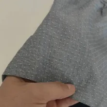 سارافون دخترانه کتان خال‌خالی چین‌دار او بیبی مدل 86000
