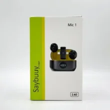 میکروفون حرفه‌ای بی‌سیم سی بای مدل Mic1، مناسب ضبط دو نفره با درگاه USB Type C