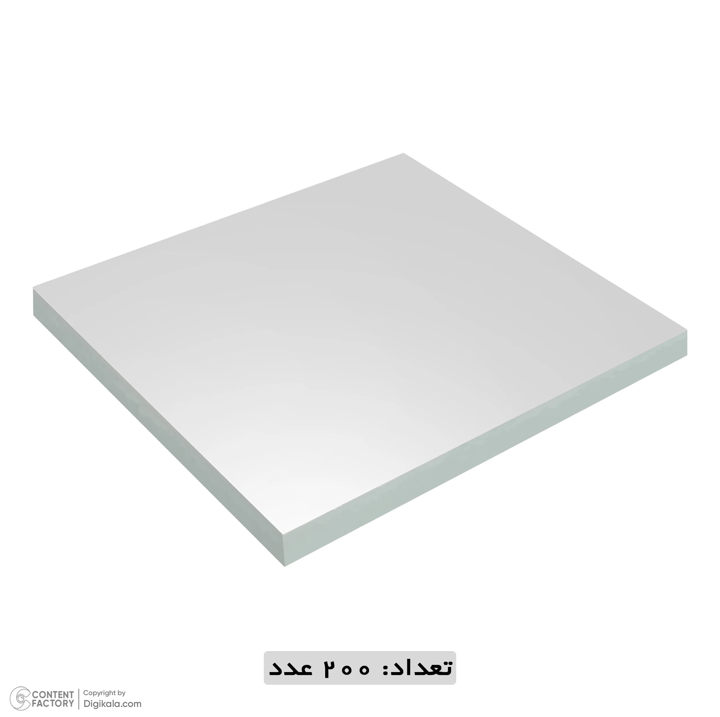 آینه مدل مربع کد AM-200/1.1.1.2mm بسته 200 عددی