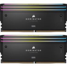 رم دسکتاپ ddr5 دو کاناله 6600 مگاهرتز cl32 کورسیر مدل DOMINATOR TITANIUM ظرفیت 64 گیگابایت
