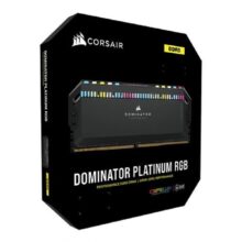 رم دسکتاپ DDR5 دو کاناله 6000 مگاهرتز CL30 کورسیر مدل Dominator Platinum RGB ظرفیت 64 گیگابایت
