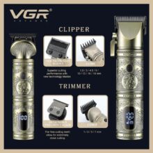 ماشین اصلاح موی سر و صورت وی جی ار مدل V-670 مجموعه 2 عددی