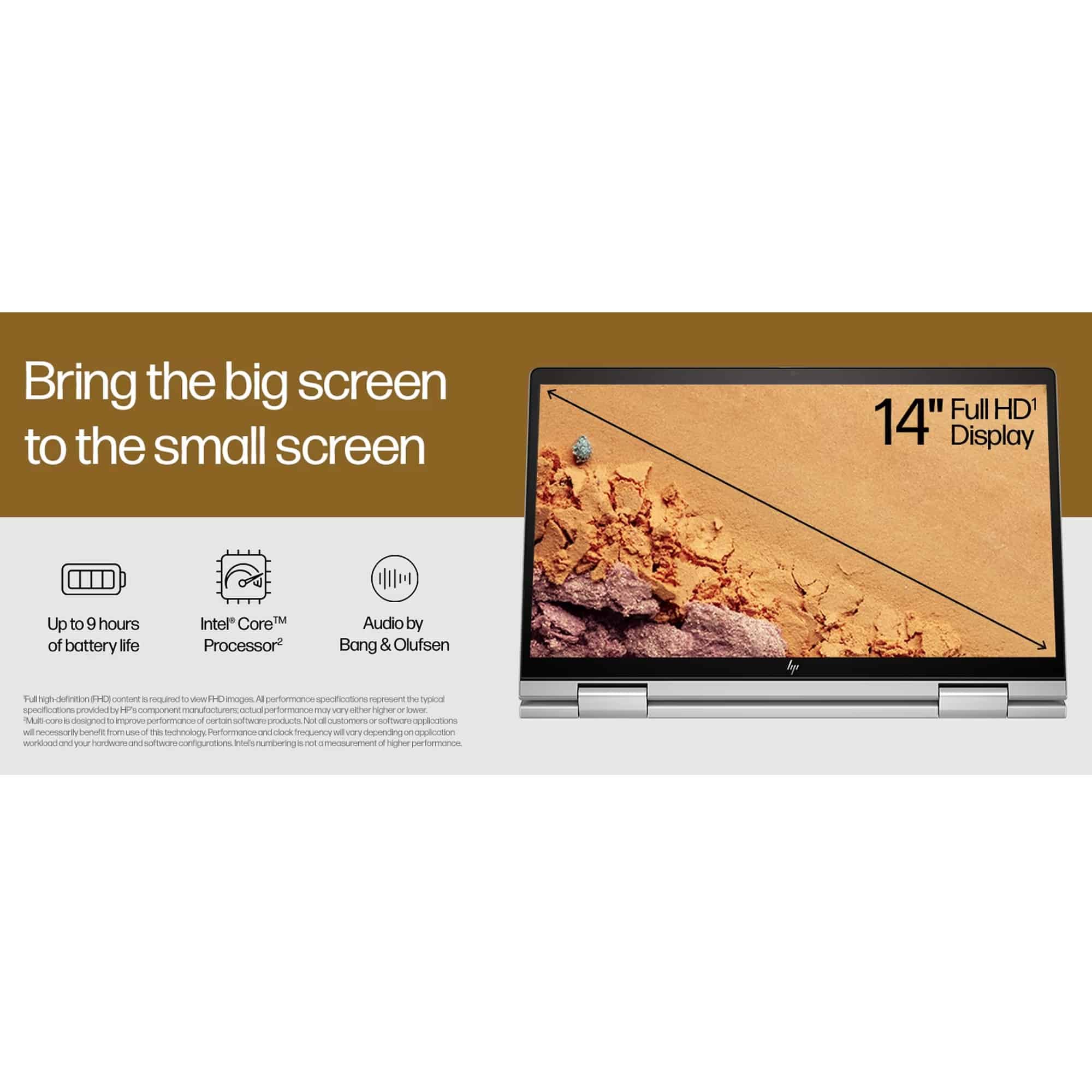 لپ تاپ 14 اینچی اچ‌ پی مدل Envy x360 2-in-1 14-ES0013-i5 1335U 8GB 2SSD - کاستوم شده