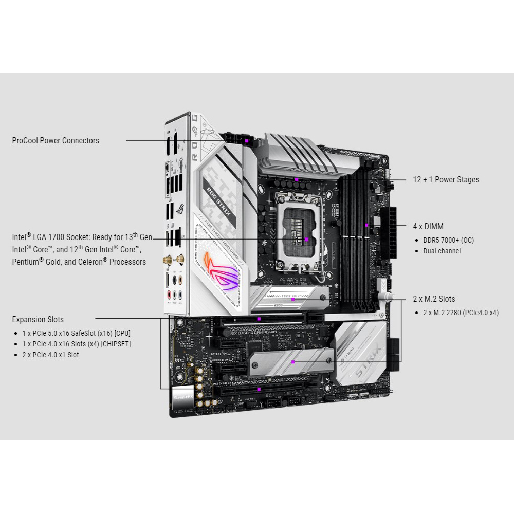 مادربرد ایسوس مدل ROG STRIX B760-G GAMING WIFI
