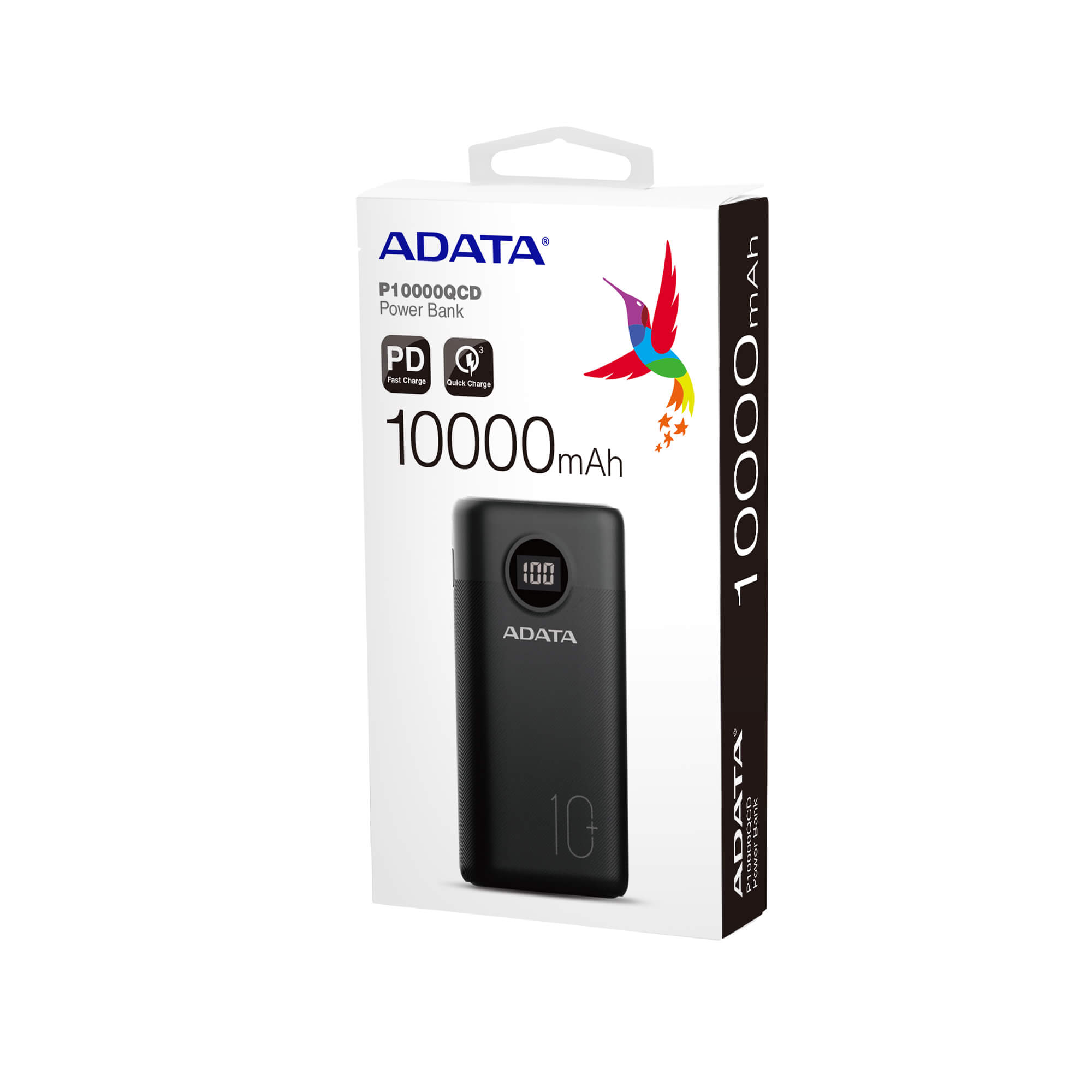 پاوربانک ای دیتا مدل P10000QCD ظرفیت 10000 میلی آمپر ساعت