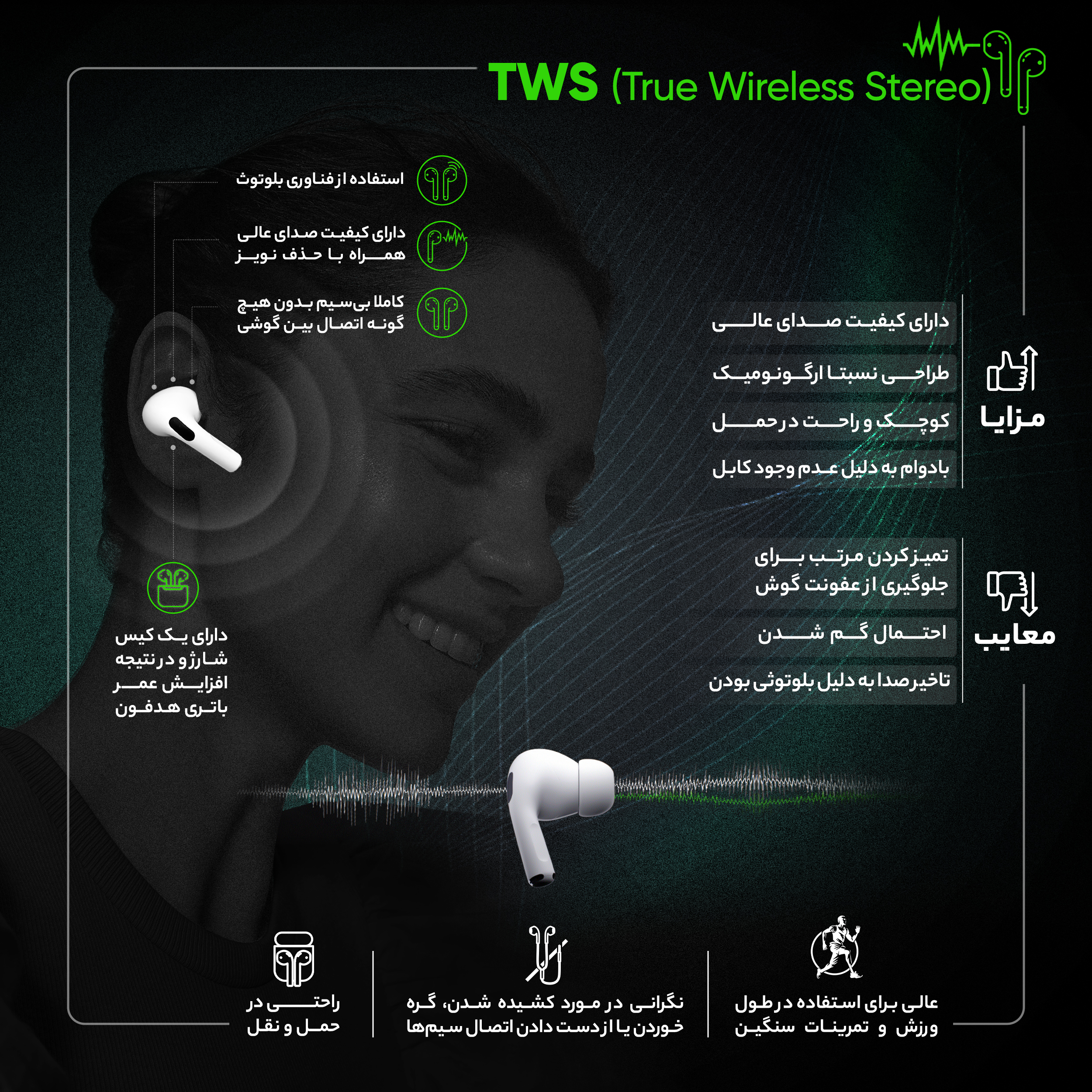 هدفون مخصوص بازی بی سیم کیو سی وای مدل SKA T HGKI 19 NEW VERS