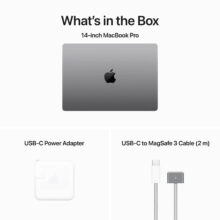 لپ تاپ 14.2 اینچی اپل مدل MacBook Pro MTL83 2023 LLA-M3-8GB RAM-1TB SSD