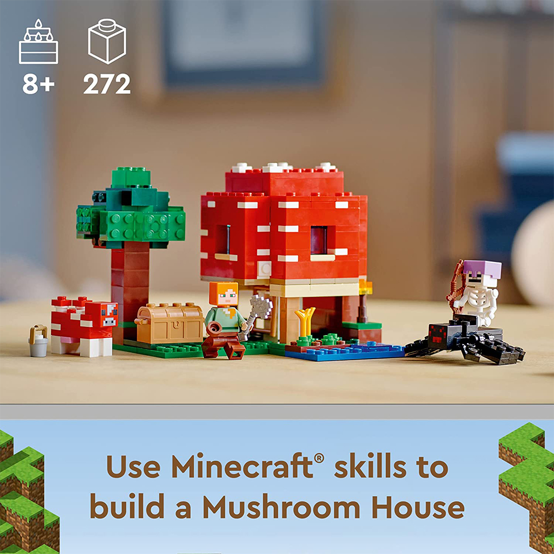 لگو مدل Minecraft The Mushroom House کد 21179