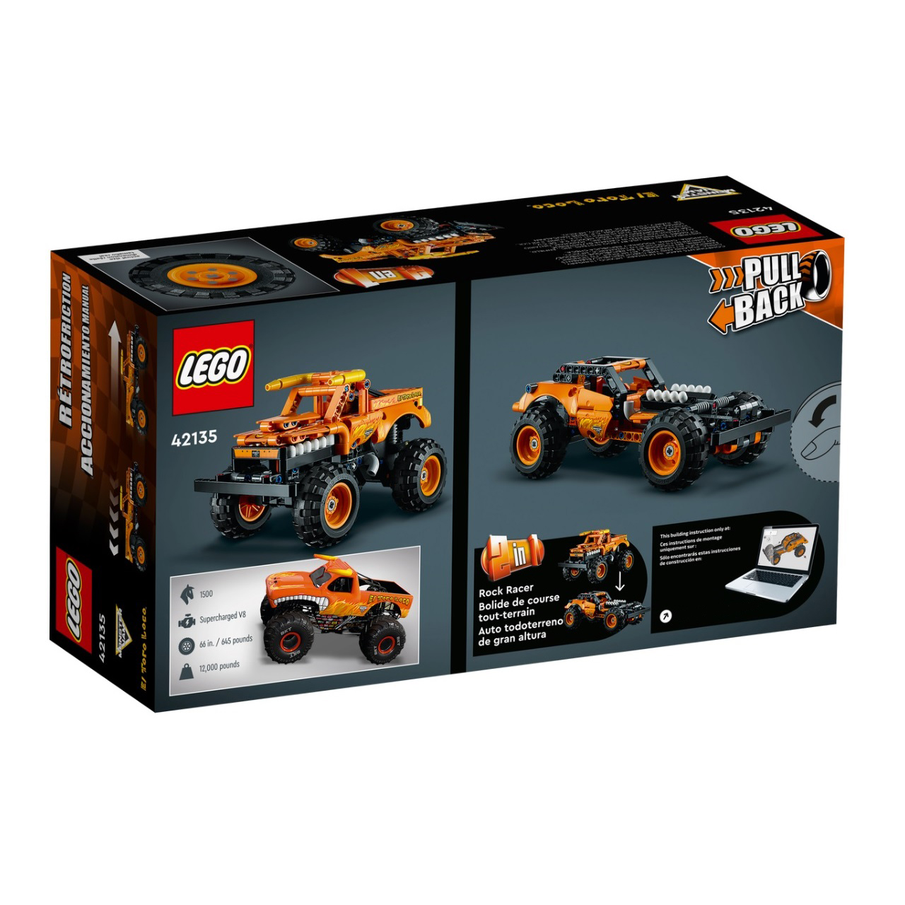لگو سری Technic مدل Monster Jam El Toro Loco کد 42135