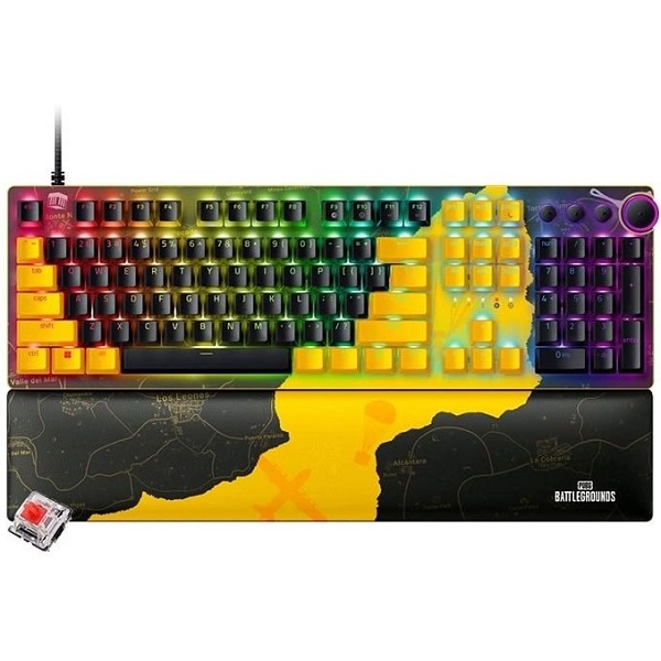 کیبورد مخصوص بازی ریزر مدل Huntsman V2 PUBG  (Linear Red Switch)