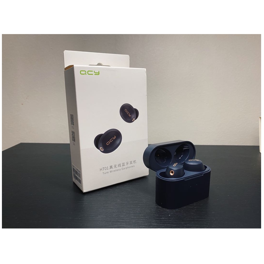 هندزفری بلوتوثی کیو سی وای مدل RAM EARHOOK HT01 GLOBAL LOW LATENCY