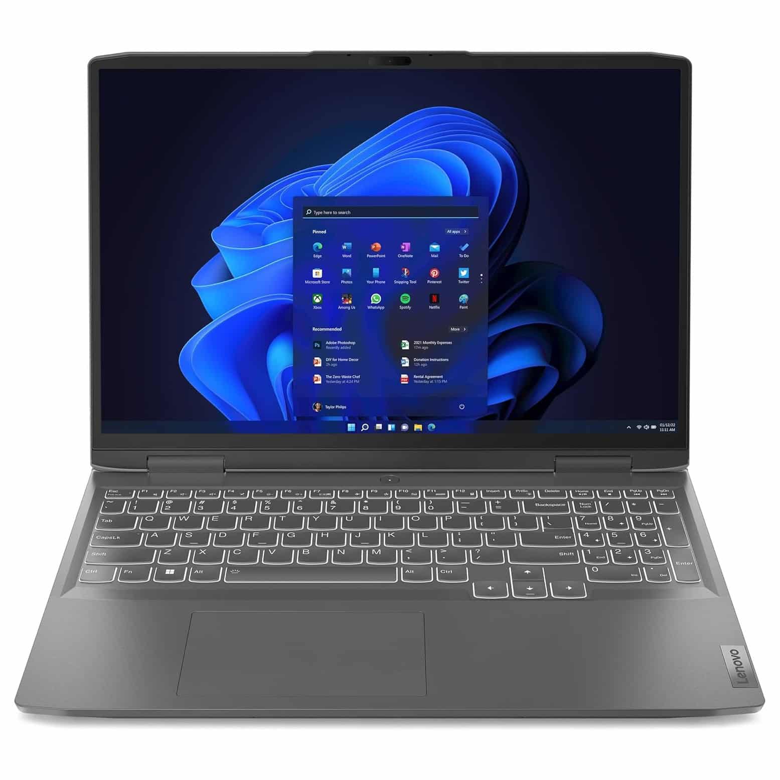 لپ تاپ 16 اینچی لنوو مدل LOQ 16IRH8-i7 13620H 24GB 1SSD RTX4060 W - کاستوم شده