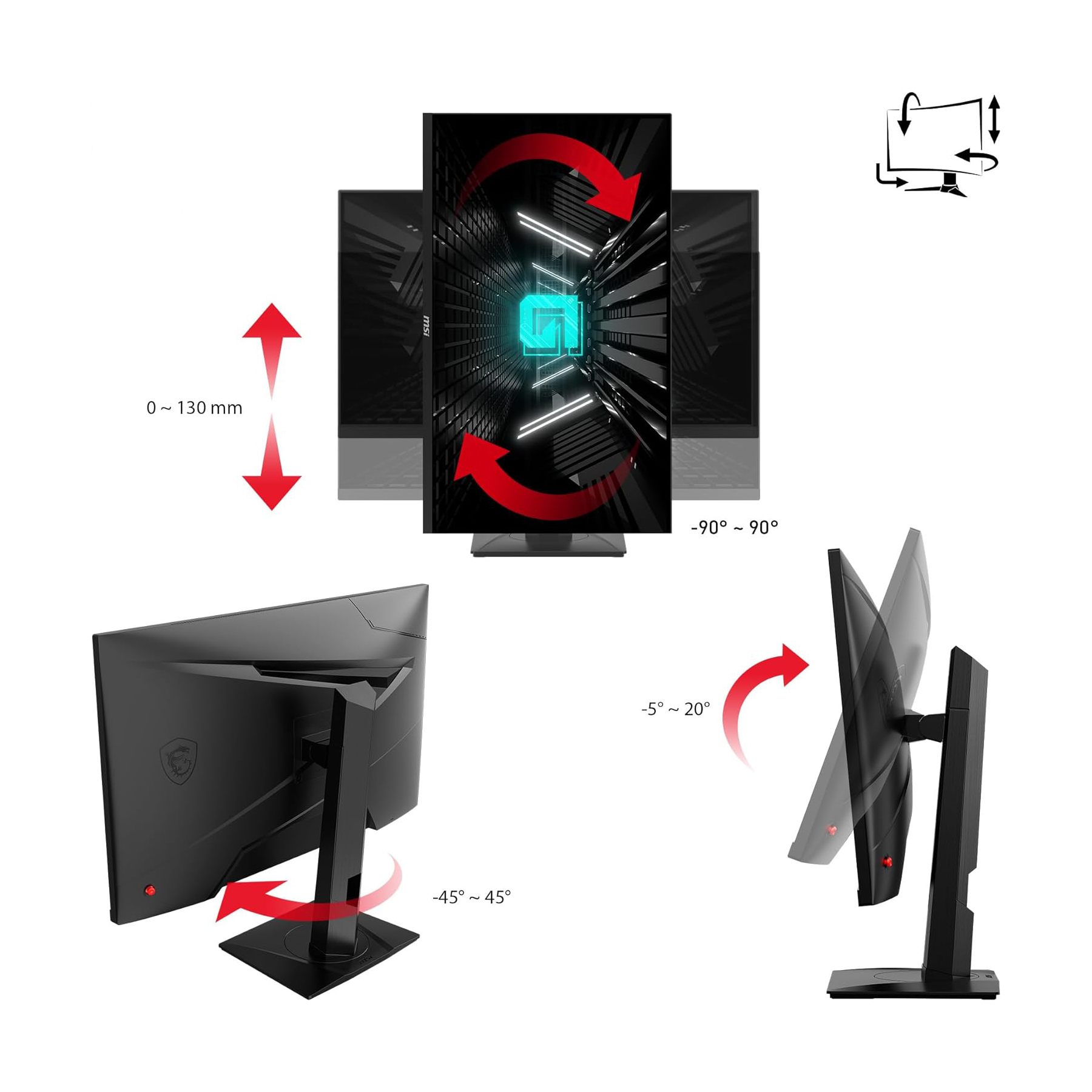 مانیتور ام اس آی مدل G274QPF QD سایز 27 اینچ