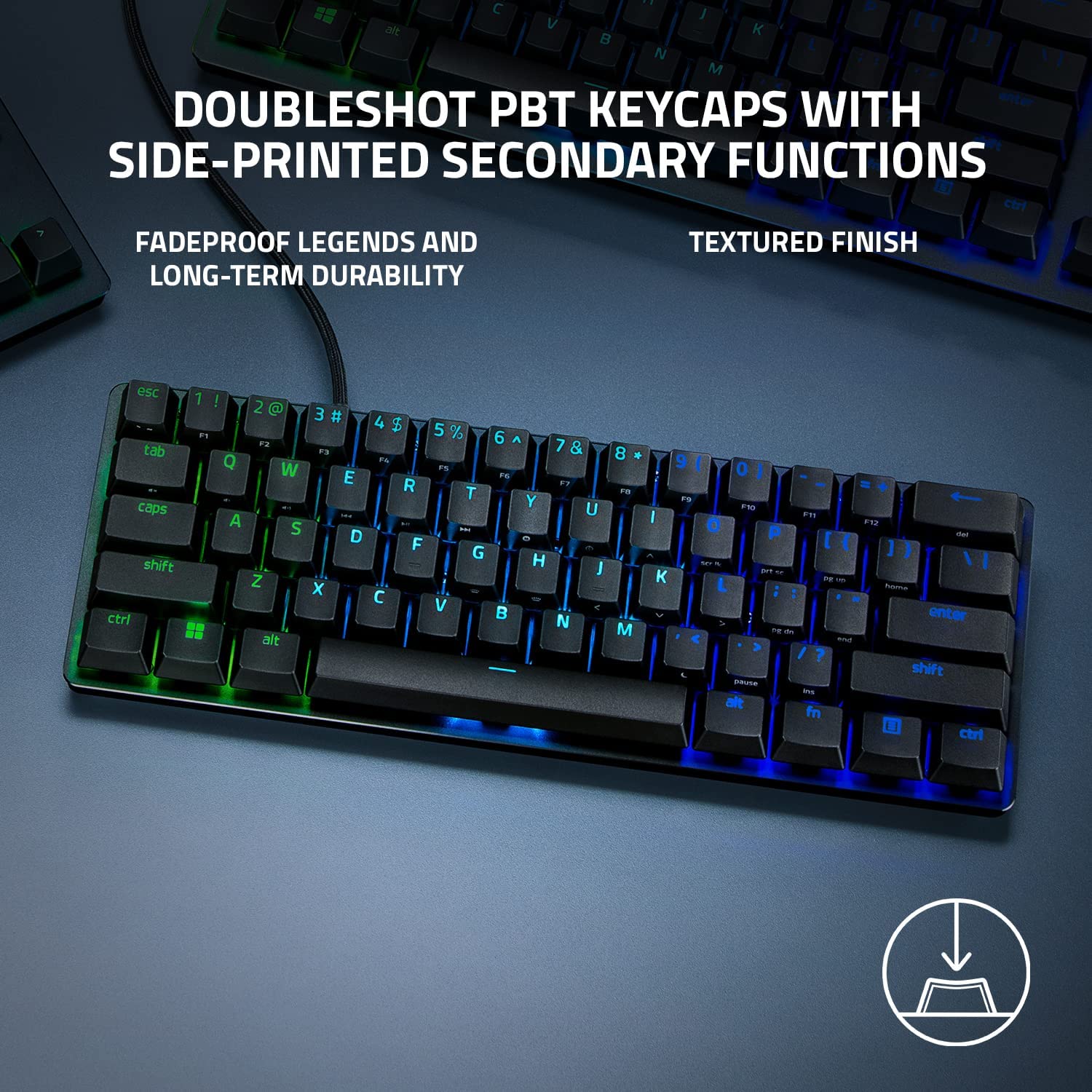 کیبورد مخصوص بازی ریزر مدل Huntsman Mini - Analog Optical Switches
