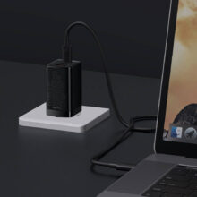 شارژر دیواری باسئوس مدل GaN3 Pro-65W به همراه کابل USB-C