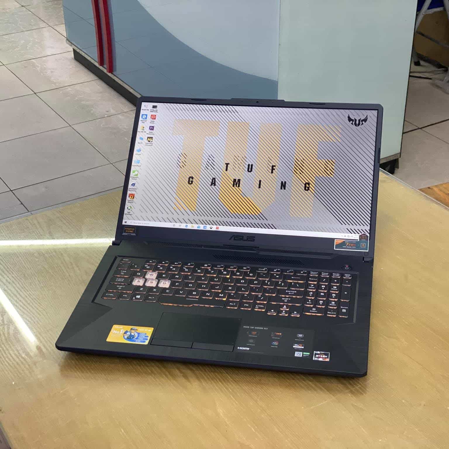 لپ تاپ 17.3 اینچی ایسوس مدل TUF Gaming A17 FA706NF-HX003-R5 7535HS 8GB 512SSD RTX2050