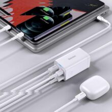 شارژر رومیزی باسئوس مدل Desktop Fast 65W به همراه کابل USB-C