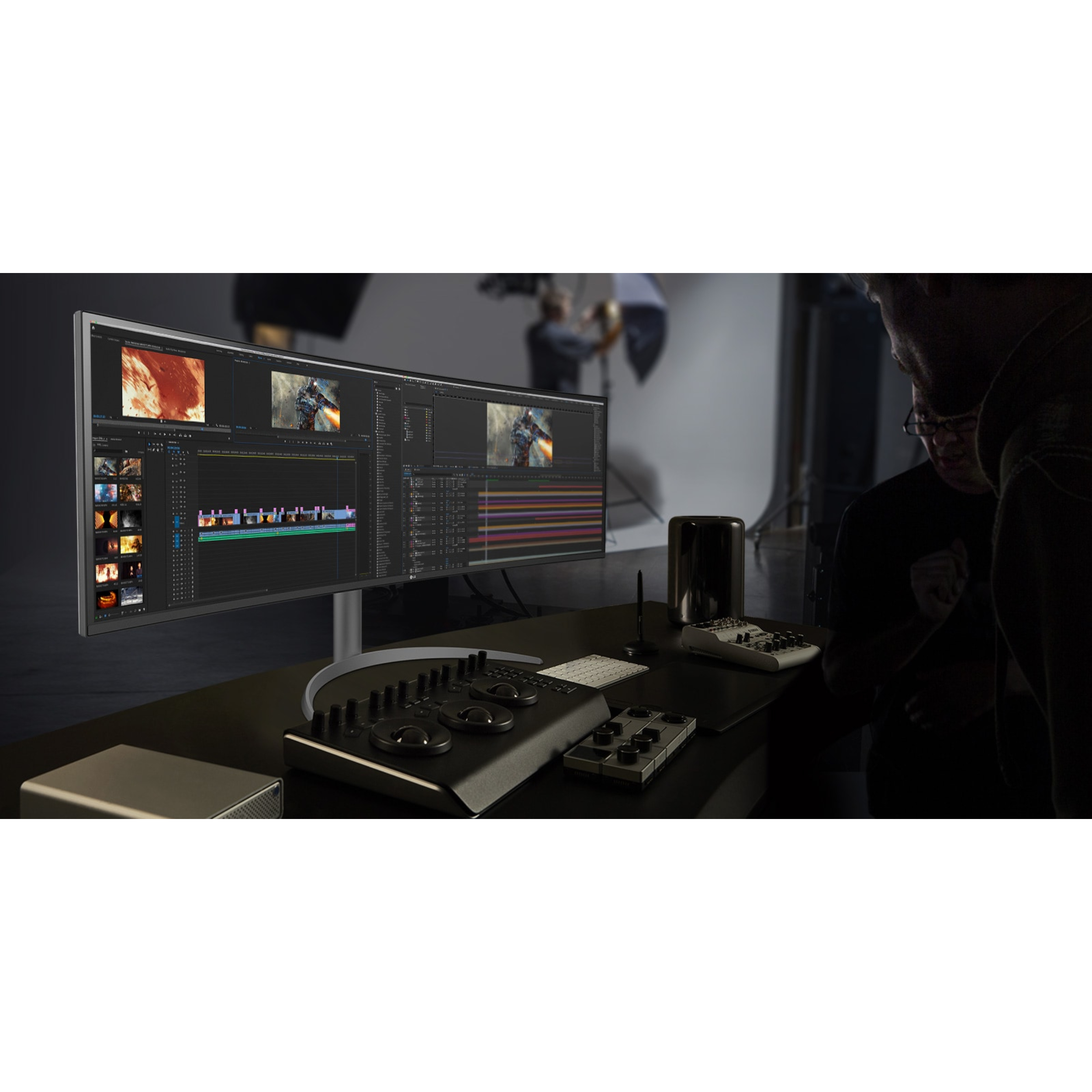 مانیتور مخصوص بازی ال جی مدل 49WQ95C-W سایز 49 اینچ