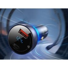 شارژر فندکی باسئوس مدل Dual Quick Charger-65W