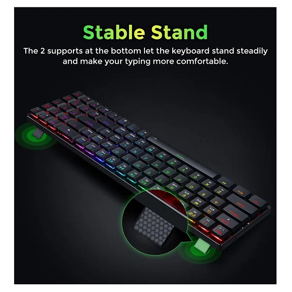 کیبورد مخصوص بازی ردراگون مدل Ashe Pro K626P-KBS