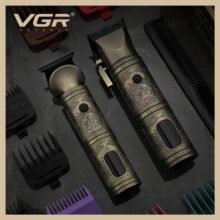 ماشین اصلاح موی سر و صورت وی جی ار مدل V-670 مجموعه 2 عددی