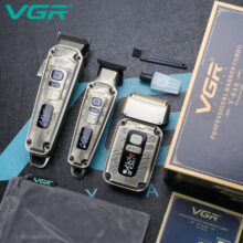 ماشین اصلاح موی سر و صورت وی جی ار مدل V-642 مجموعه 3 عددی