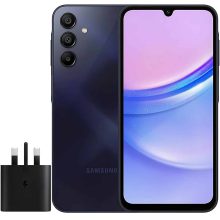 گوشی موبایل سامسونگ مدل Galaxy A15 دو سیم کارت ظرفیت 128 گیگابایت و رم 4 گیگابایت به همراه شارژر سامسونگ – ویتنام