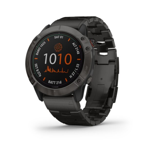 ساعت هوشمند گارمین مدل Garmin Fenix 6X pro sapphire Gray