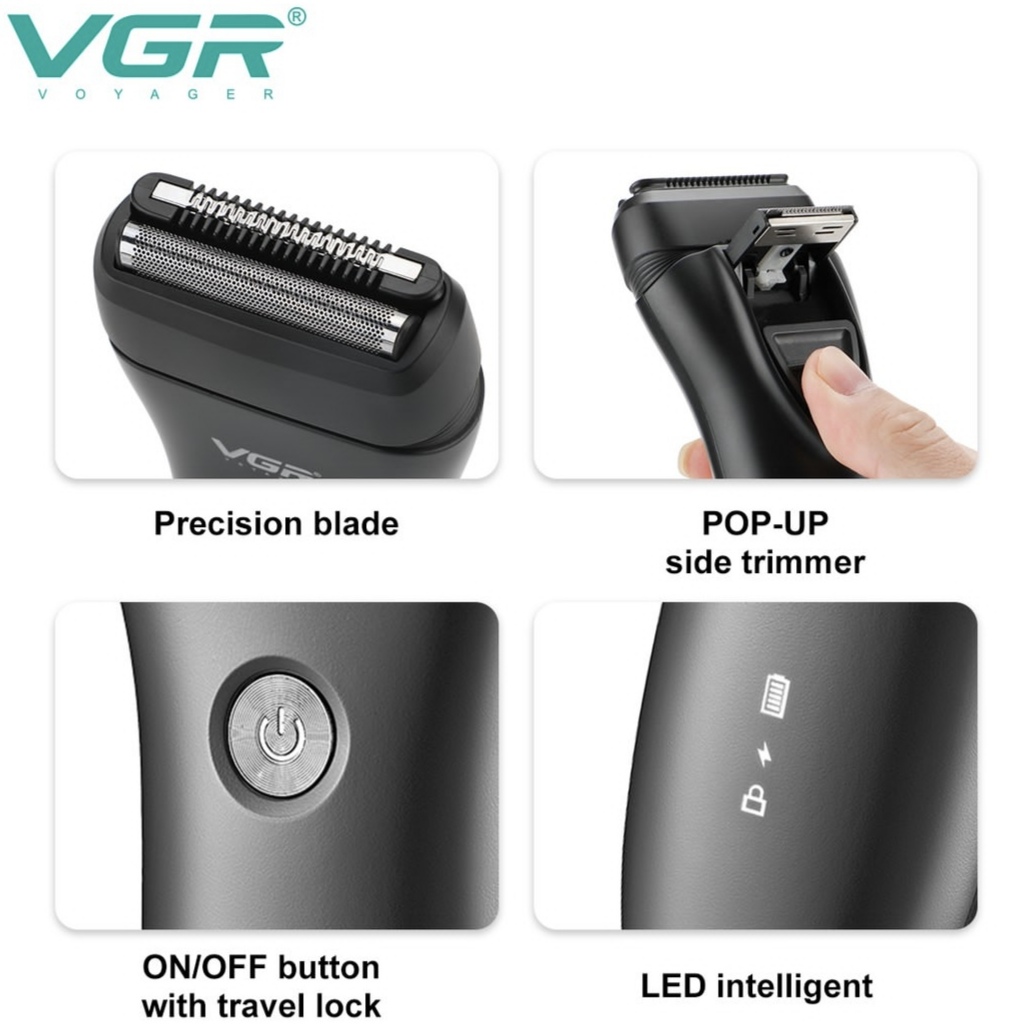 ماشین اصلاح موی صورت وی جی ار مدل V-351