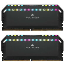 رم دسکتاپ DDR5 دو کاناله 6400 مگاهرتز CL32 کورسیر مدل Dominator Platinum RGB ظرفیت 64 گیگابایت