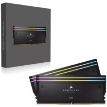 رم دسکتاپ DDR5 دوکاناله 6000 مگاهرتز CL30 کورسیر مدل Dominator Titanium RGB ظرفیت 64 گیگابایت
