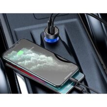 شارژر فندکی باسئوس مدل Dual Quick Charger-65W