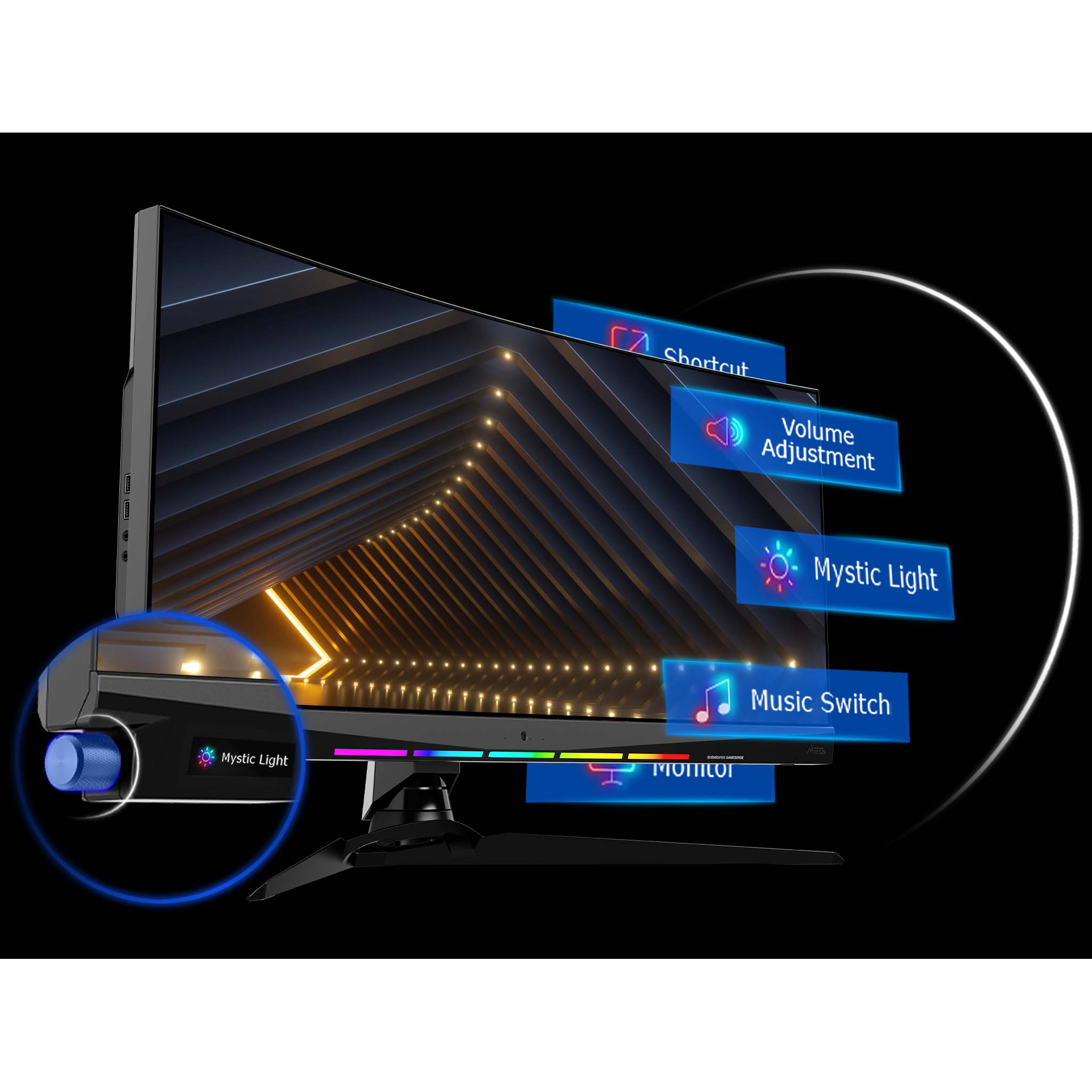 مانیتور مخصوص بازی خمیده ام اس آی مدل MEG381CQR Plus سایز 38 اینچ