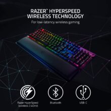 کیبورد مخصوص بازی ریزر مدل  BlackWidow V3 Pro Wireless