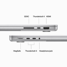 لپ تاپ 14.2 اینچی اپل مدل MacBook Pro MRX63 2023 LLA-M3 Pro-18GB RAM-512GB SSD